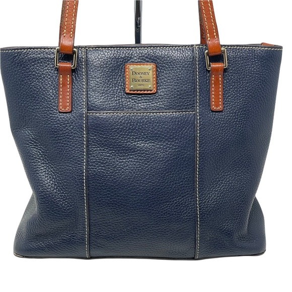 Dooney & Bourke Pebble Grain Leather Midnight Blue Lexington Purse - Picture 3 of 14